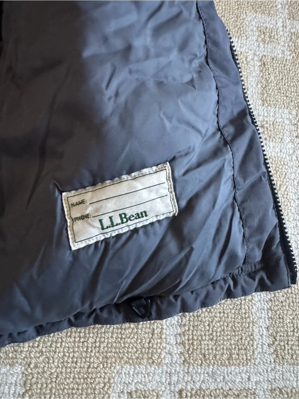 L.L. Bean Kids Insulated Ski Jacket Hooded Parka Black Gray Boys Medium 10-12